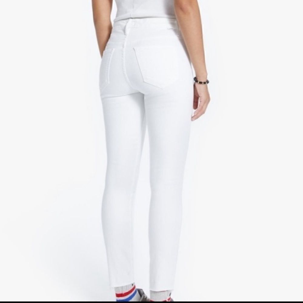 Mother High Waisted Looker Dagger Ankle Fray Size 25